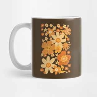 Groovy 60s Floral Party - Bronze Mug